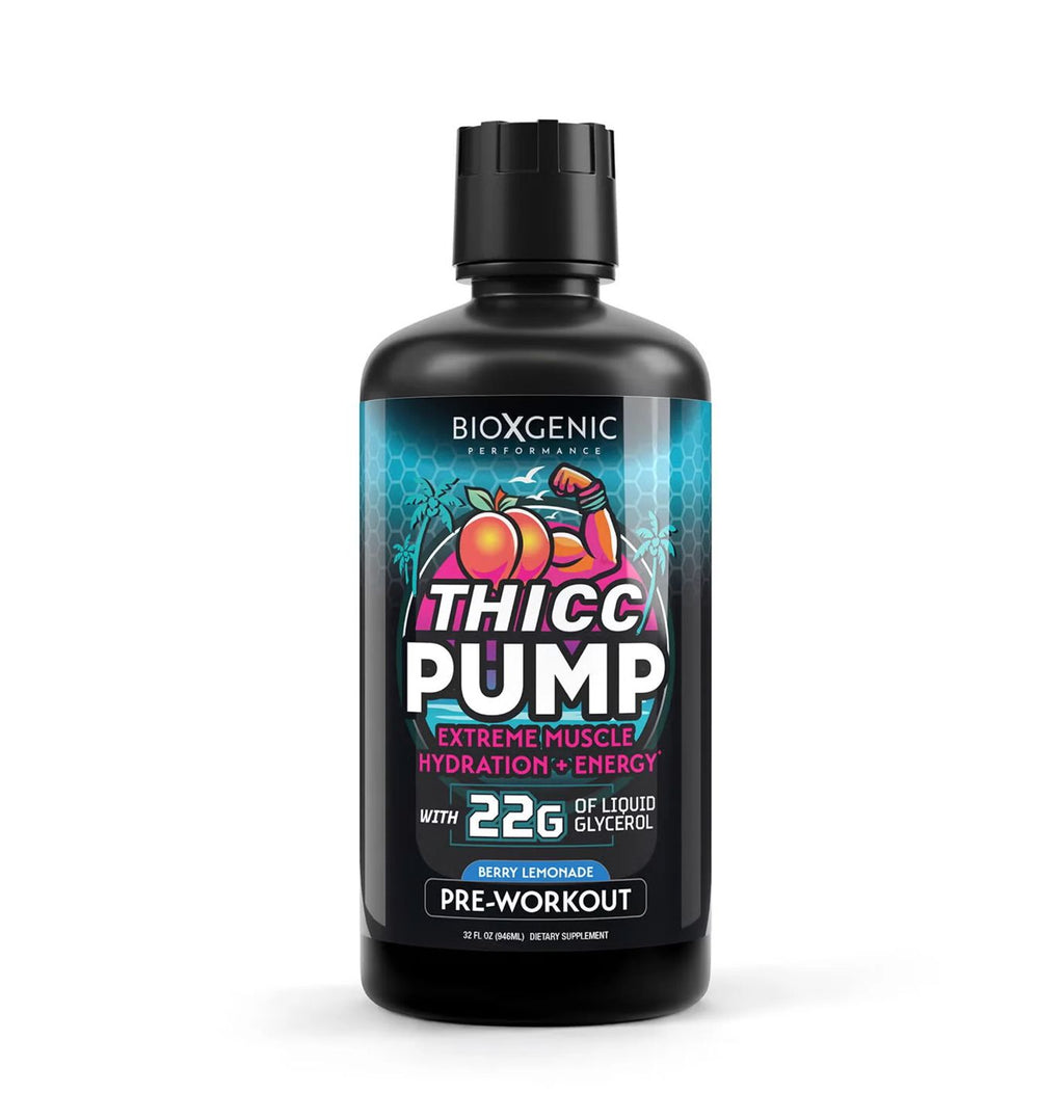 Thicc Pump Liquid Pre-Workout Berry Lemonade 32oz